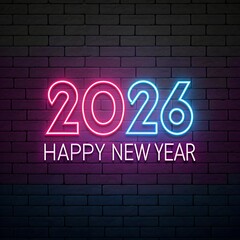 Obraz premium Happy New Year 2026