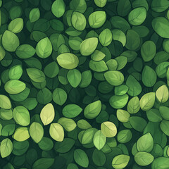 A Lush Green Leaf Pattern Background