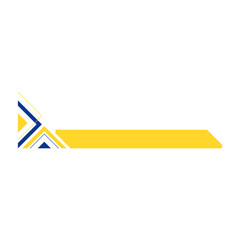 Geometric Footer Business, Yellow, Blue, White. Vector	