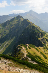 Mountain peaks of the Tatra Mountains