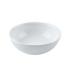 Image of a clean, empty white ceramic bowl on a black background.