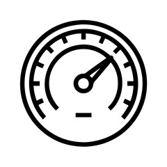 Rev Up Your Designs: Speedometer Icon Vector Graphic, Perfect for dashboards, apps, and more! ui ux 