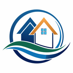 Modern Minimalist Real Estate Logo: Simple, Clean Design for Your Brand home icon line house agent  