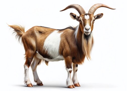 Brown and White Billy Goat Representing Equality and Independence