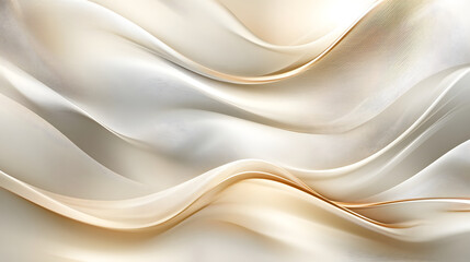 Abstract Beige and Off-White Wave Forms