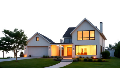 Obraz premium Real Estate Web Header Flat Design , with white tonespng