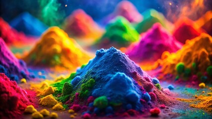 Colorful Pastel Powder Texture Abstract Background Holi Festival