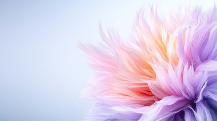 Obraz premium Pastel flower close-up, soft background, design element
