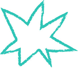 Childish Scribble Star