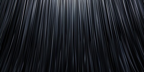 Fototapeta premium A pure black surface with clean, minimalist cascading lines, Symmetrical and dynamic composition