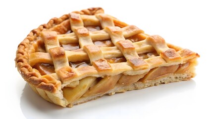 Apple Pie Slice, Baked Pastry, Lattice Crust