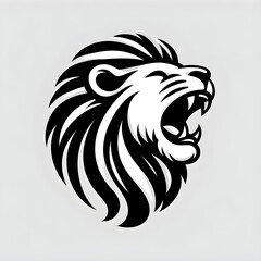 Obraz premium simple lion monocrome