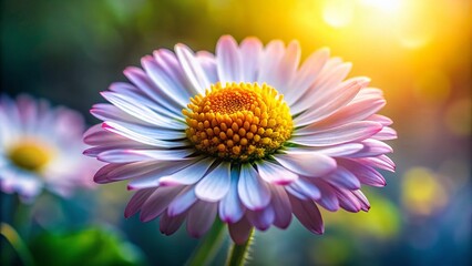 Obraz premium Daisy Flower Close-Up with Bokeh Effect