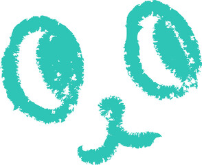 Childish Scribble Animal Face