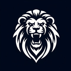 Obraz premium Lion Head Tattoo Style