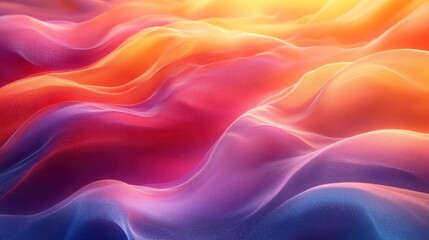 Obraz premium Abstract colorful waves creating a serene, fluid background