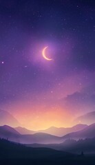 Fototapeta premium purple galaxy nebula