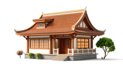 Fototapeta premium House. 3D. House , with white tonespng