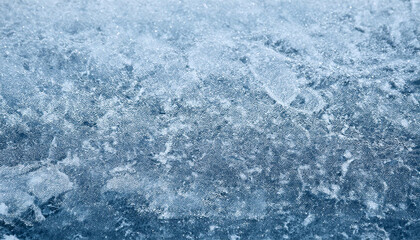 Winter Grunge Effect Rough Icy Surface with Frozen Texture