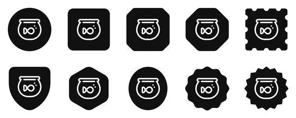 Editable fish bowl vector icon. Veterinary, animal, pet care, pet shop. Part of a big icon set family. Perfect for business, web and app interfaces, presentations, infographics, etc