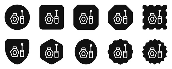 Editable nail polish vector icon. Cosmetics, makeup, skincare, beauty. Part of a big icon set family. Perfect for web and app interfaces, presentations, infographics, etc