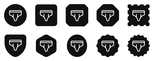 Editable underwear, brief vector icon. Clothing, fashion, apparel. Part of a big icon set family. Perfect for web and app interfaces, presentations, infographics, etc