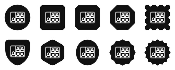 Editable webinar, video converence vector icon. Online learning, course, tutorial. Part of a big icon set family. Perfect for web and app interfaces, presentations, infographics, etc