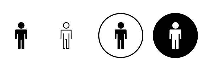 Man icon vector. male sign and symbol. human symbol