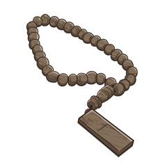 PrintTasbih prayer, Ramadan and Ied Fitr