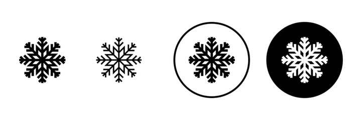 Snow icon vector. snowflake sign and symbol