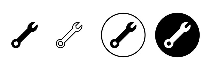 Wrench icon vector. repair icon. tools sign and symbol