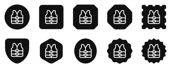 Obraz premium Editable lifejacket vector icon. Part of a big icon set family. Perfect for web and app interfaces, presentations, infographics, etc
