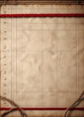 Antique navigation chart with red and black striped rope label,  antique charts,  sea maps, vintage nautical charts