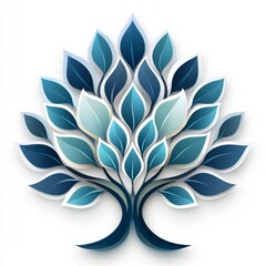 Abstract Flat Design Logo for Health and Wellness