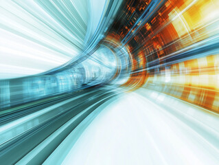 Abstract technology background with a focus on innovative business solutions, showcasing a dynamic blend of digital tools, data analytics, and strategic planning to drive efficiency, productivity