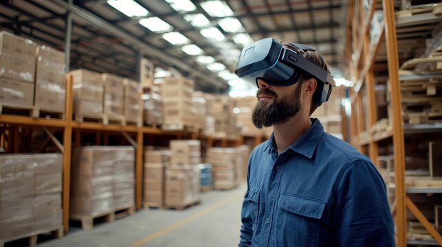 Warehouse operations enhanced with augmented reality.