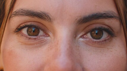 Diverse collage portraits multi mix of many happy men women children eyes close-up smiling face looking at camera. Group of people gaze. Racial equality unity bond. Different nationalities ages gender - Powered by Adobe