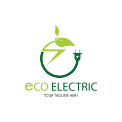 environmentally friendly electrical socket logo design