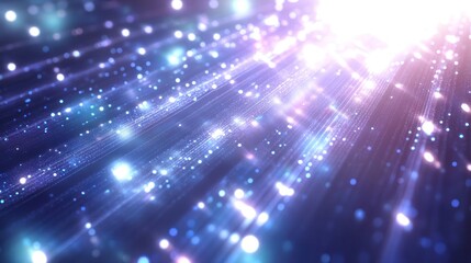 Obraz premium Abstract Glowing Particle Stream Background