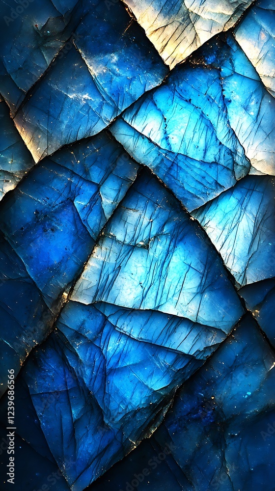 Poster stunning deep blue natural stone texture with intricate details for artistic or design use : generat