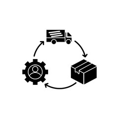 Obraz premium Supply Chain Management