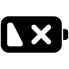 Obraz premium Battery Empty Icon