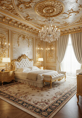 Luxurious Gold Bedroom Interior Design