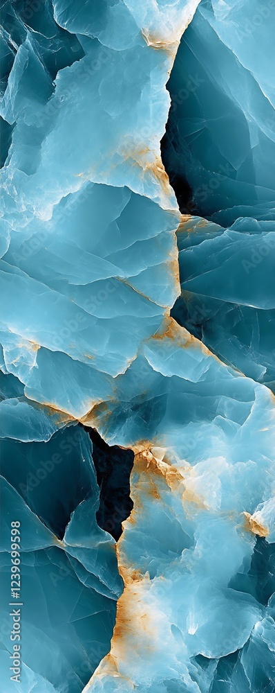 Poster mesmerizing layers of turquoise rock creating a stunning scenic geological perspective : generative 