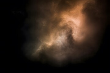 Fototapeta premium Dark Fog with Muted Orange and Gray Streaks in Ethereal Atmosphere