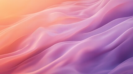 Obraz premium Abstract Pink and Orange Fabric Texture with Soft Waves Under Warm Light