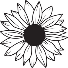 Vector Sunflower Flower