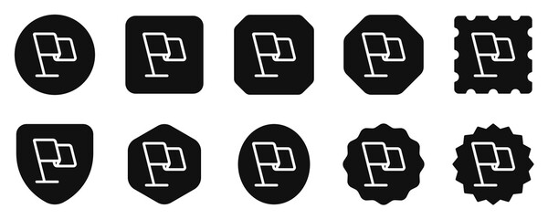 Editable flag vector icon. Part of a big icon set family. Perfect for web and app interfaces, presentations, infographics, etc