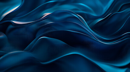 Obraz premium A beautiful composition of deep blue waves, flowing with dynamic energy and sophistication.