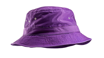Purple Bucket Hat Stylish Rain Protection Headwear